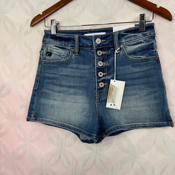 KanCan High Rise Button Fly Shorts Size 26 NWT - Picture 5 of 8